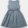 1. Flowery Cotton drress grey back Flowery cotton dress