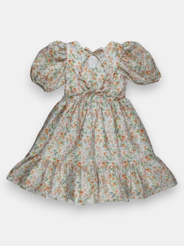 2.The Petal Pixie Dress Orange back The Petal Pixie Dress