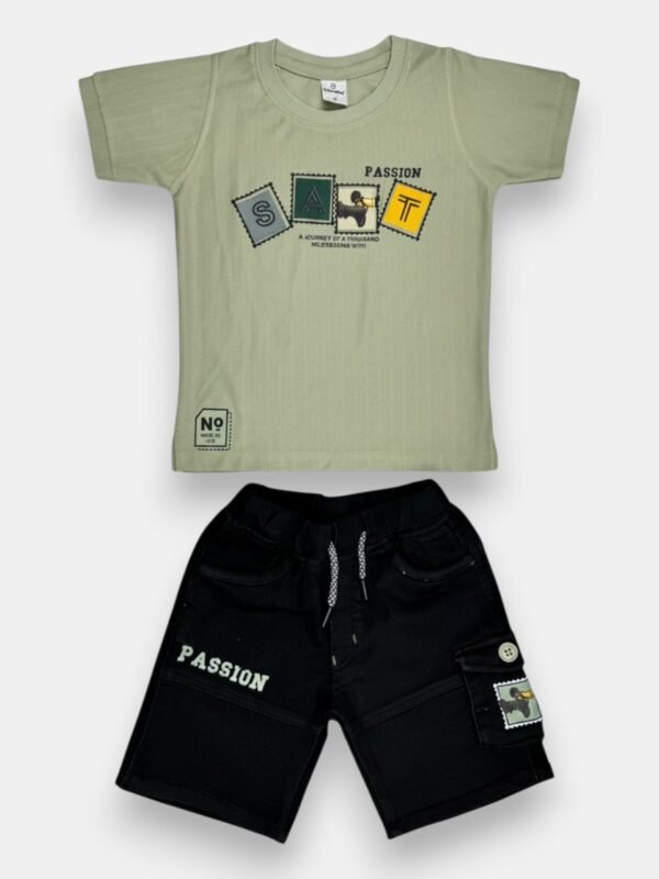 Boys "Passion" Cargo Short Set
