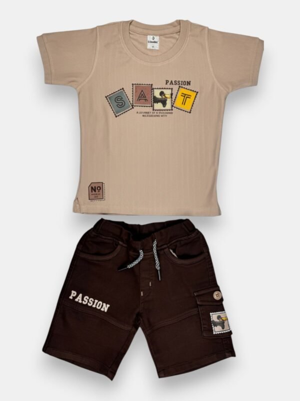 Boys "Passion" Cargo Short Set