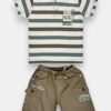 Boys Safari Stripe Two Piece set