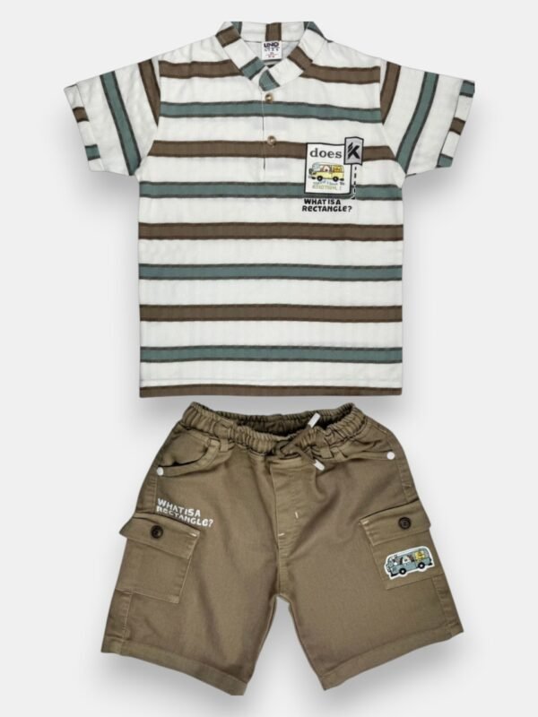 Boys Safari Stripe Two Piece set