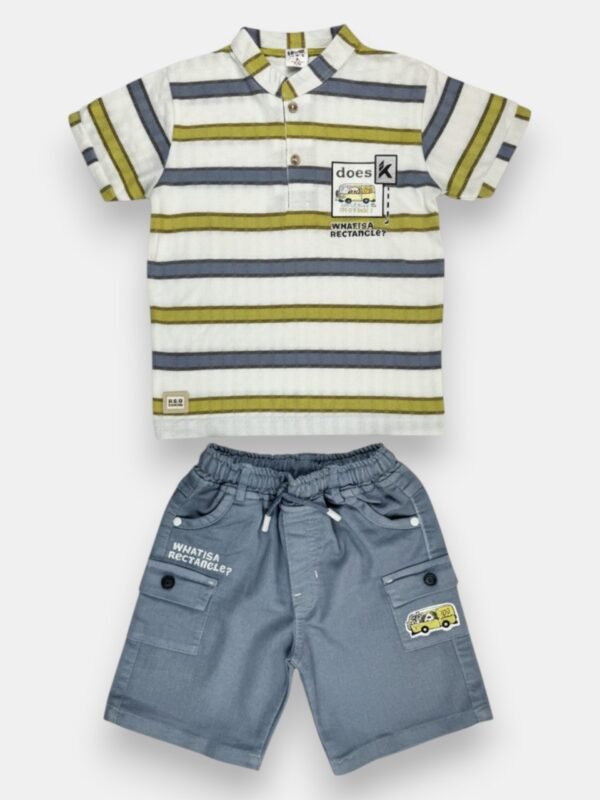 Boys Safari Stripe Two Piece set