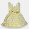 Lace Trimmed Flutter Dress
