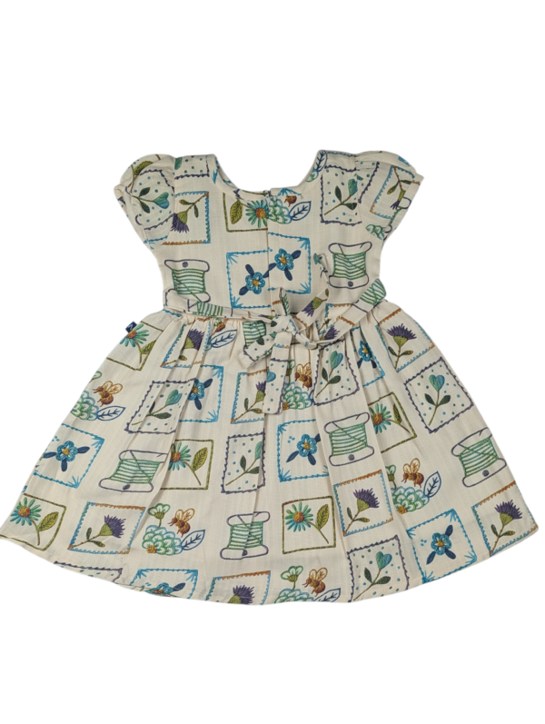 Wildflowers  Patchwork  Print Dress