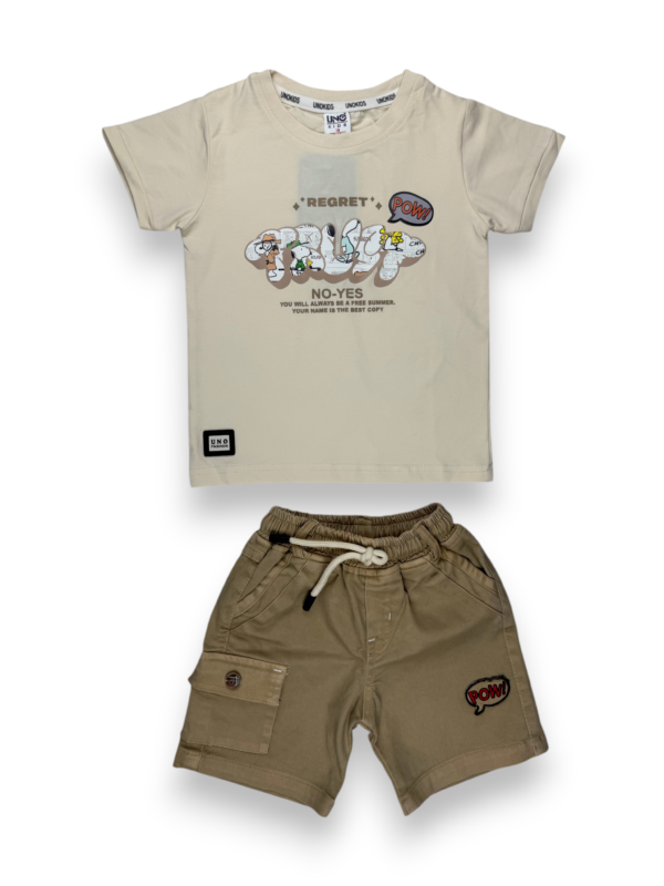 "Trust" Graphic Tee & Cargo Set