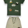 "King" T shirt and short set