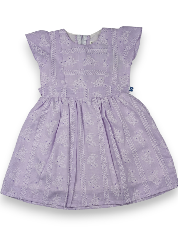 Purple front The Sweet Cap-Sleeve Dress