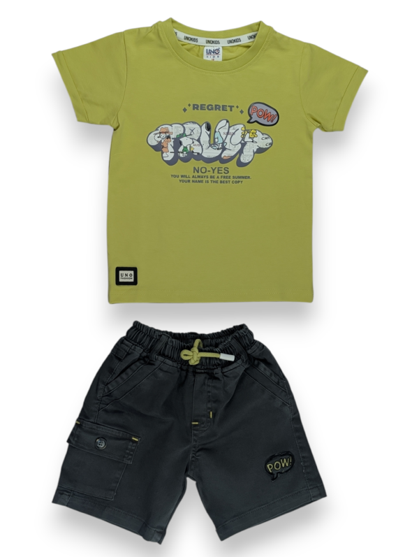 "Trust" Graphic Tee & Cargo Set
