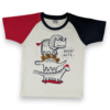 "Dino-Mite" Tricolor Graphic T-Shirt (Natural Cotton)