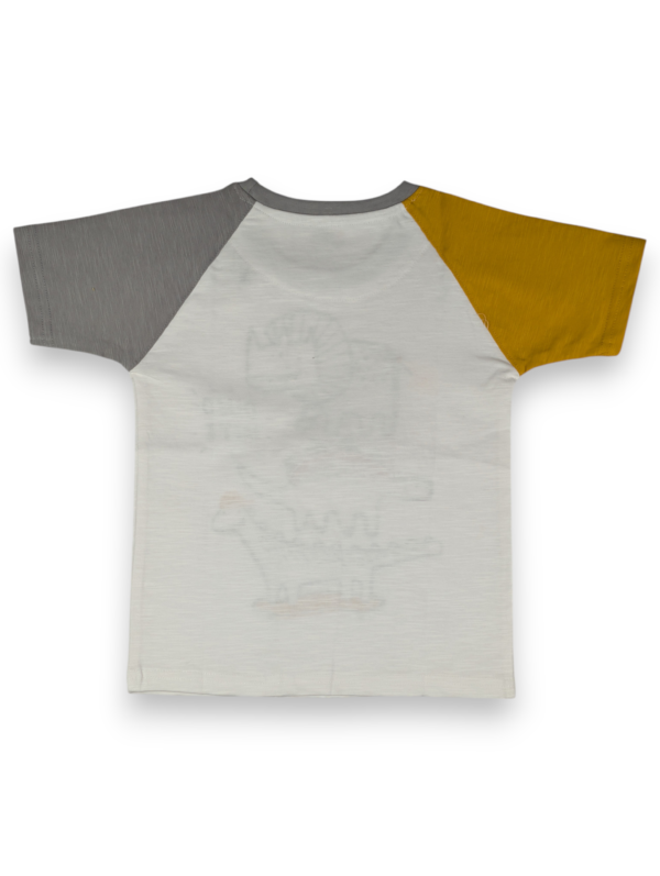 "Dino-Mite" Tricolor Graphic T-Shirt (Natural Cotton)