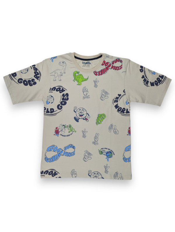 "Good Vibes" Embossed Boys Tshirt